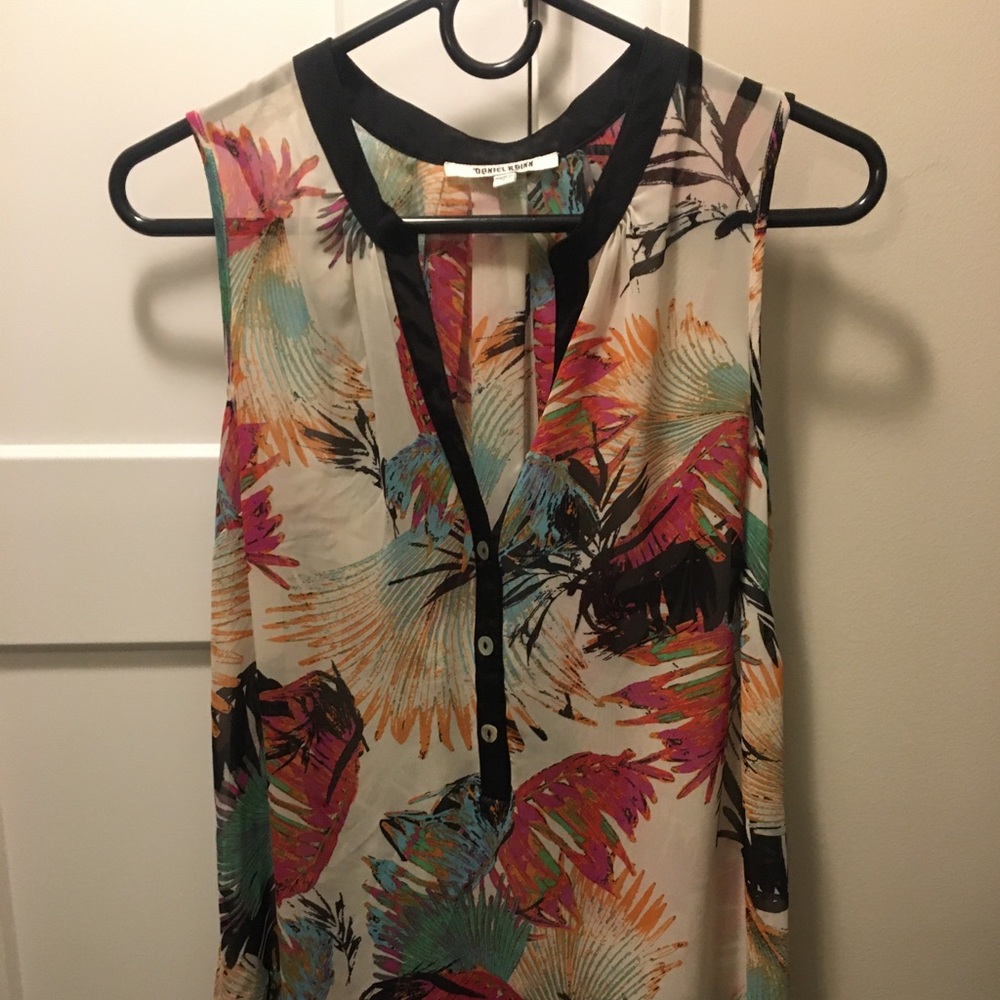 Daniel Rainn Sheer Sleeveless Tunic
